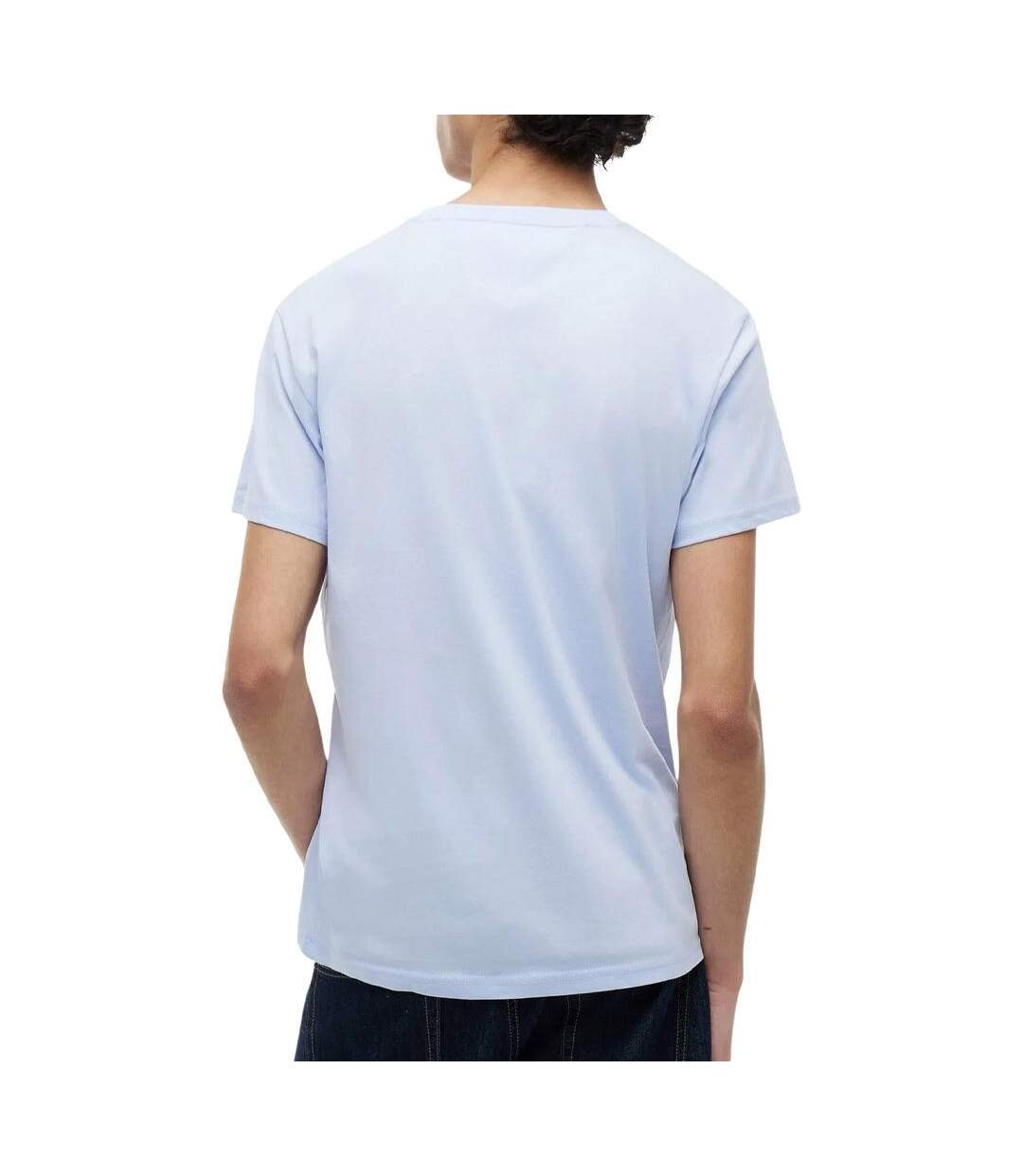 T-shirt mauve homme tommy hilfiger tjm slim linear-2