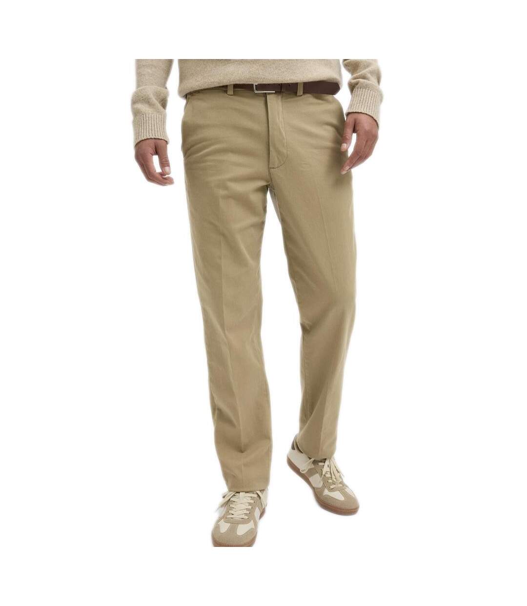 Pantalon fluide marron homme jack & jones tollie-1
