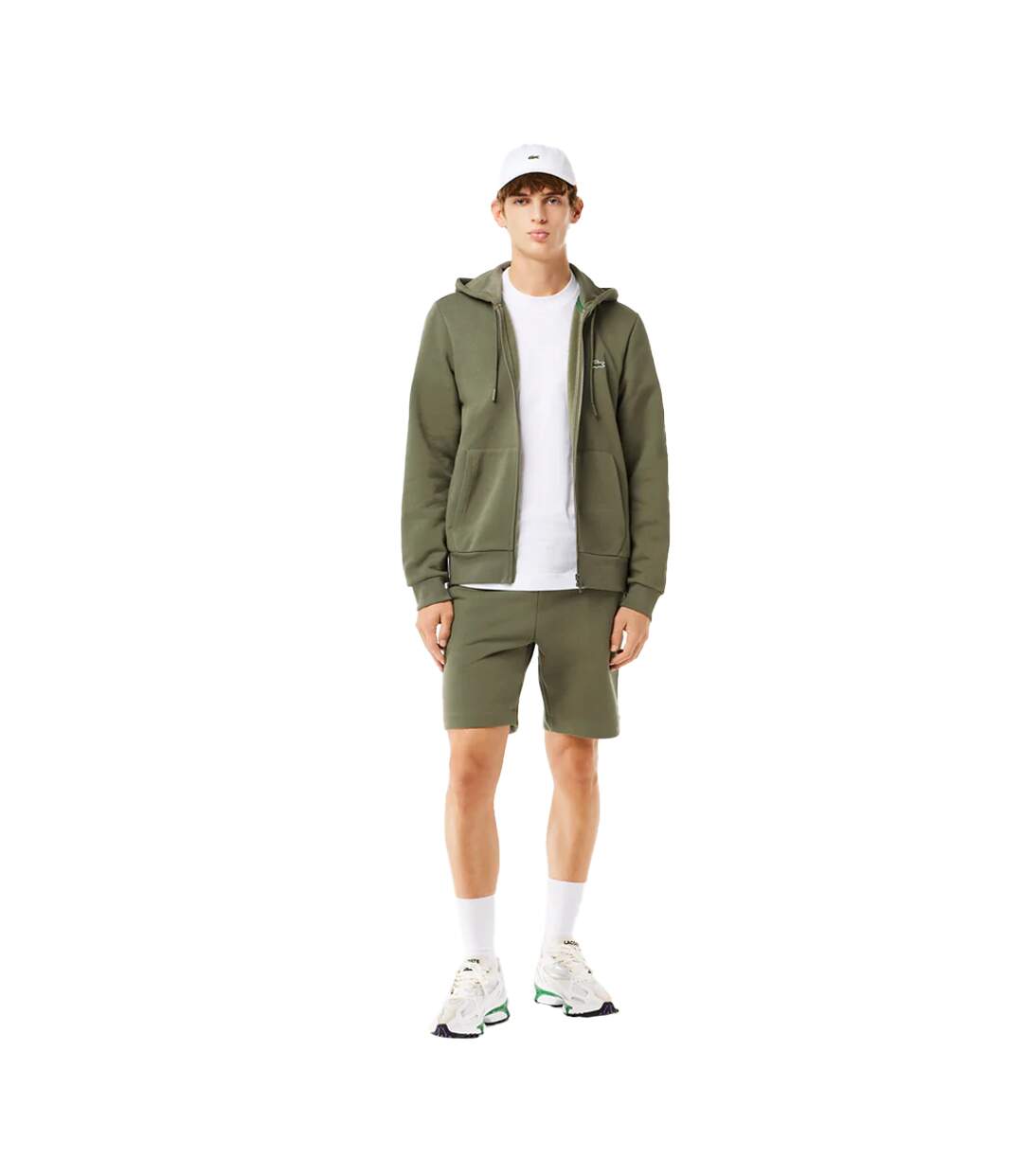 Veste À Capuche Homme Vert Lacoste-1