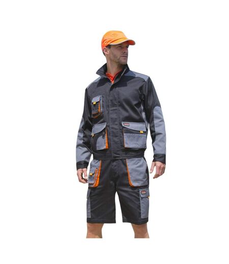 Veste Lite Adulte Gris Noir Orange WORK-GUARD By Result