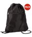 Lot De 2  14 Litres Taille Unique Noir Sac De Gym Quadra-1