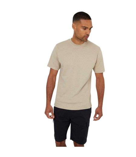 T-shirt Homme Beige Gris Threadbare