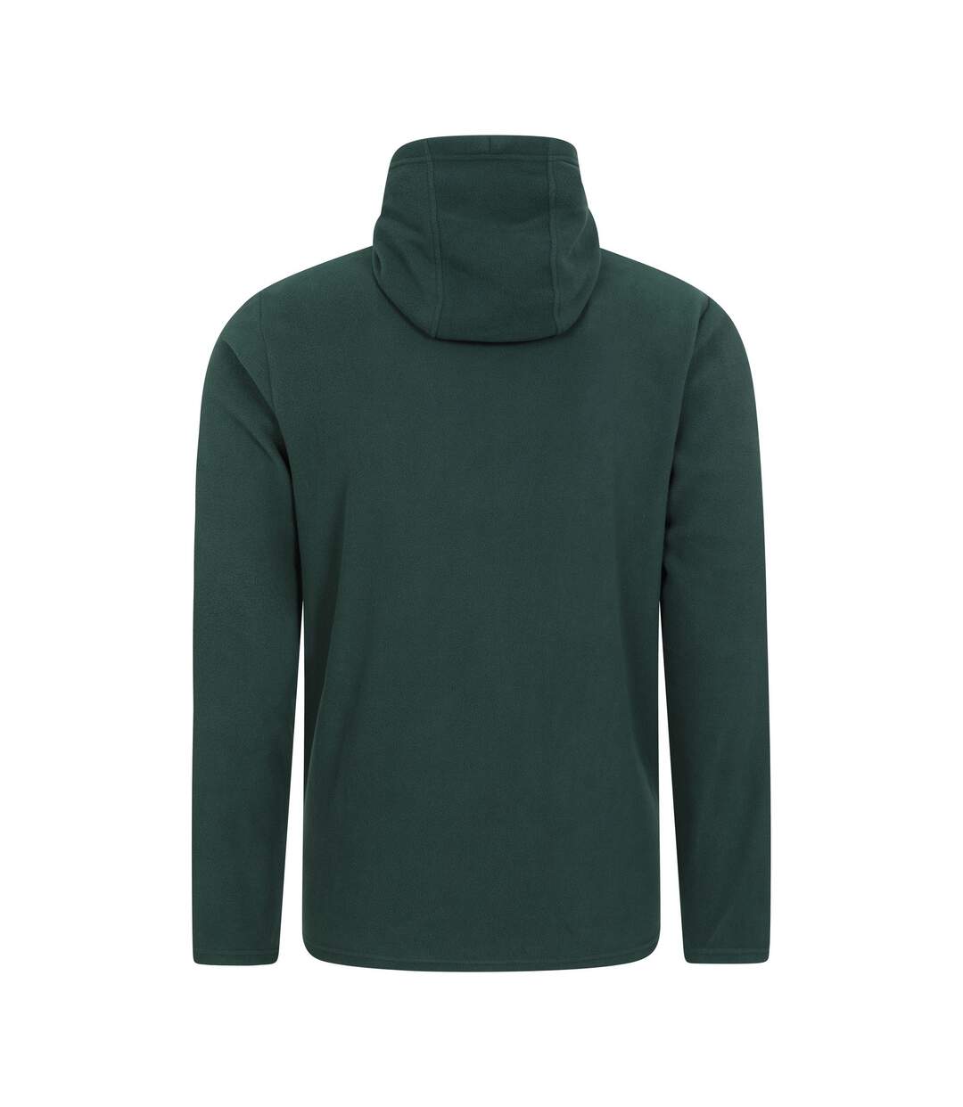 Mens Camber Fleece Full Zip Hoodie Dark Green Mountain Warehouse-2