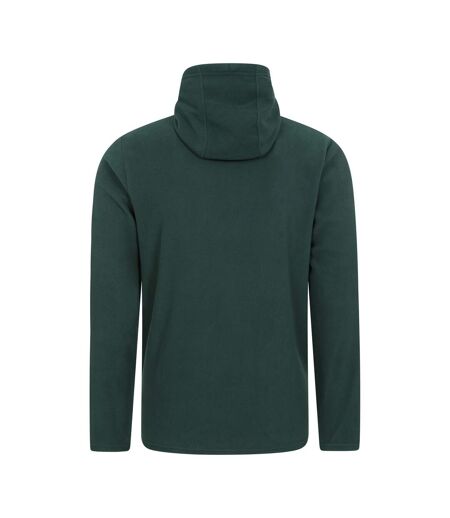 Mens Camber Fleece Full Zip Hoodie Dark Green Mountain Warehouse