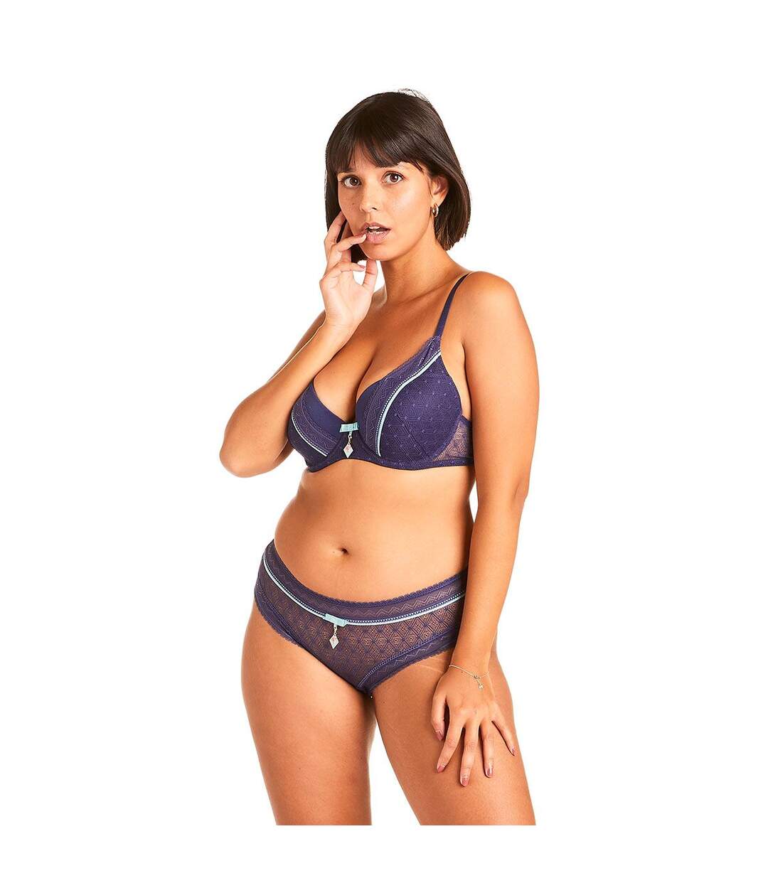 Soutien-gorge ampliforme marine Reveil