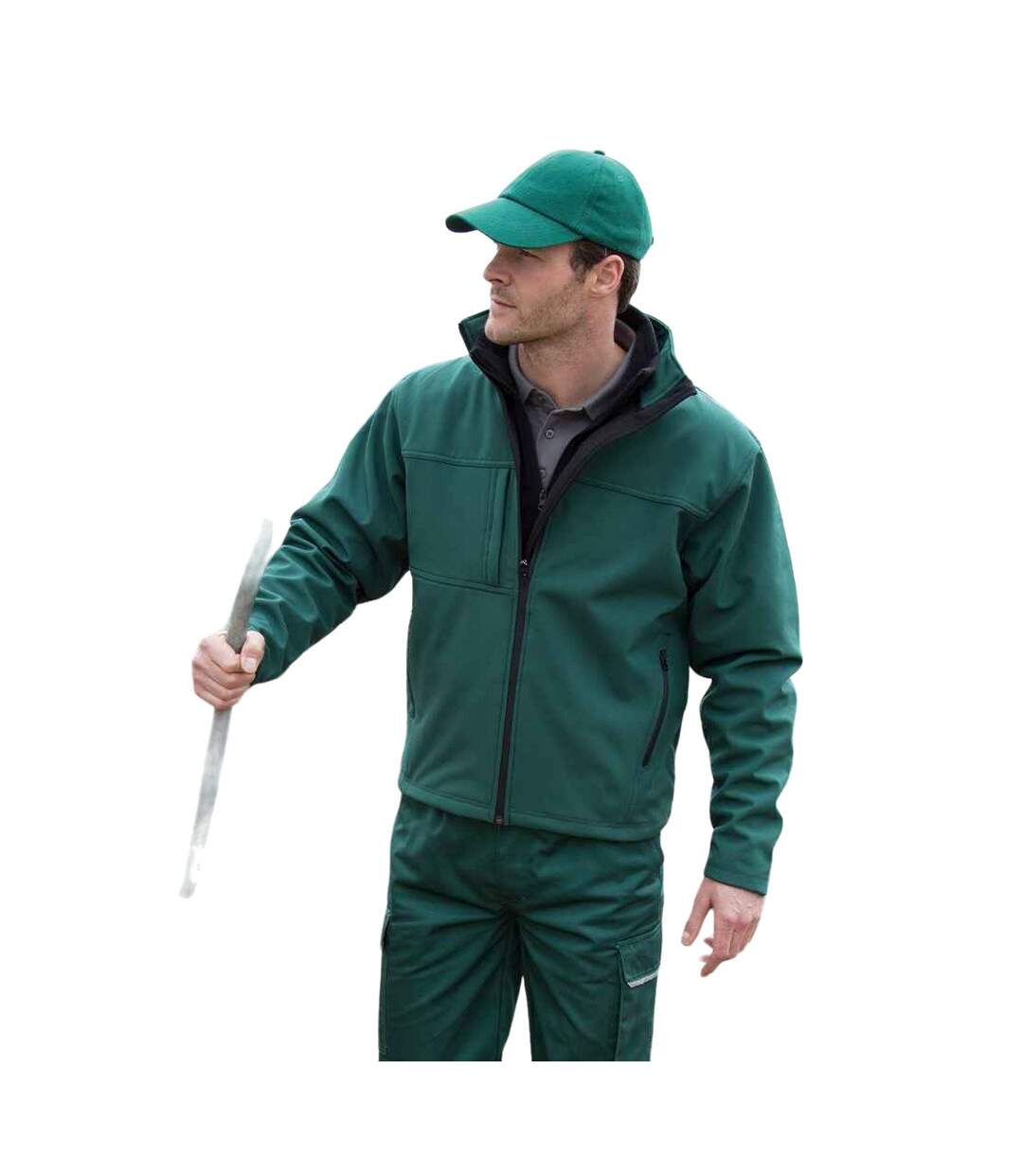 Mens veste classique homme vert bouteille Result-2