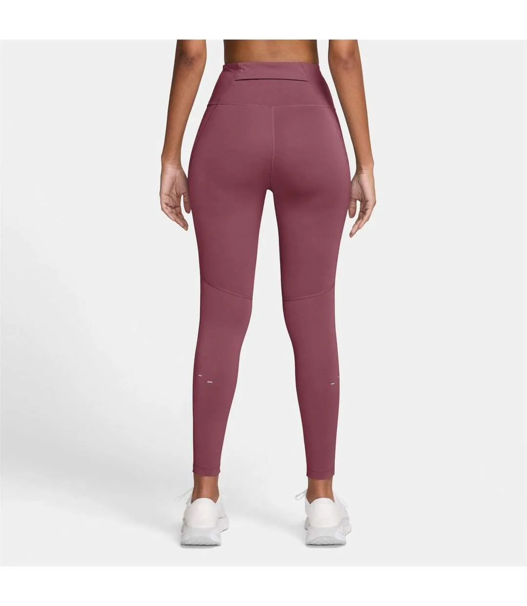 Womens/ladies Tempo High Waist 7/8 Leggings Pink Smoke Nike-2