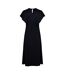 Robe Mi-longue Femme Noir Boss-3