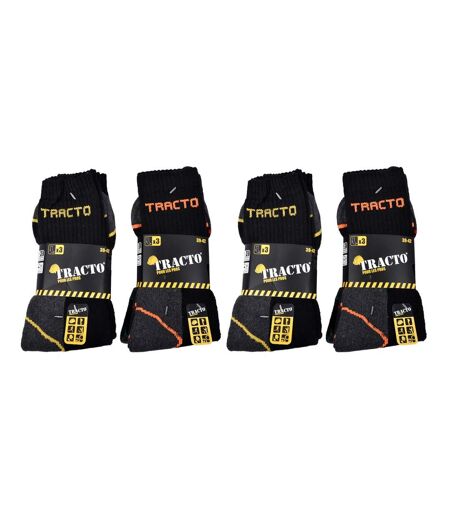 Chaussettes de Travail TRACTO pour Homme Résistance et Qualité Pro - Pack de 12