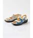 Sandales grande largeur cuir-4
