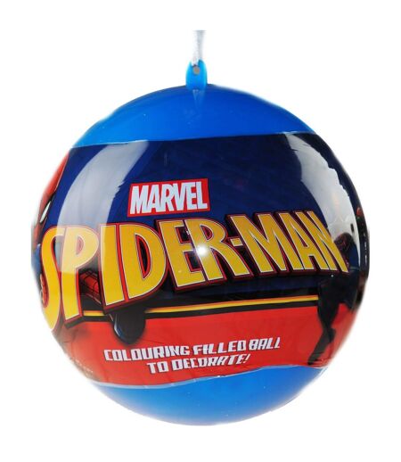 Spider-Man - Boule de Noël géante et ensemble de papeterie (Bleu/rouge) (One Size) - UTUT346