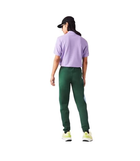 Mens Contrast Striped Jogging Bottoms Green Lacoste