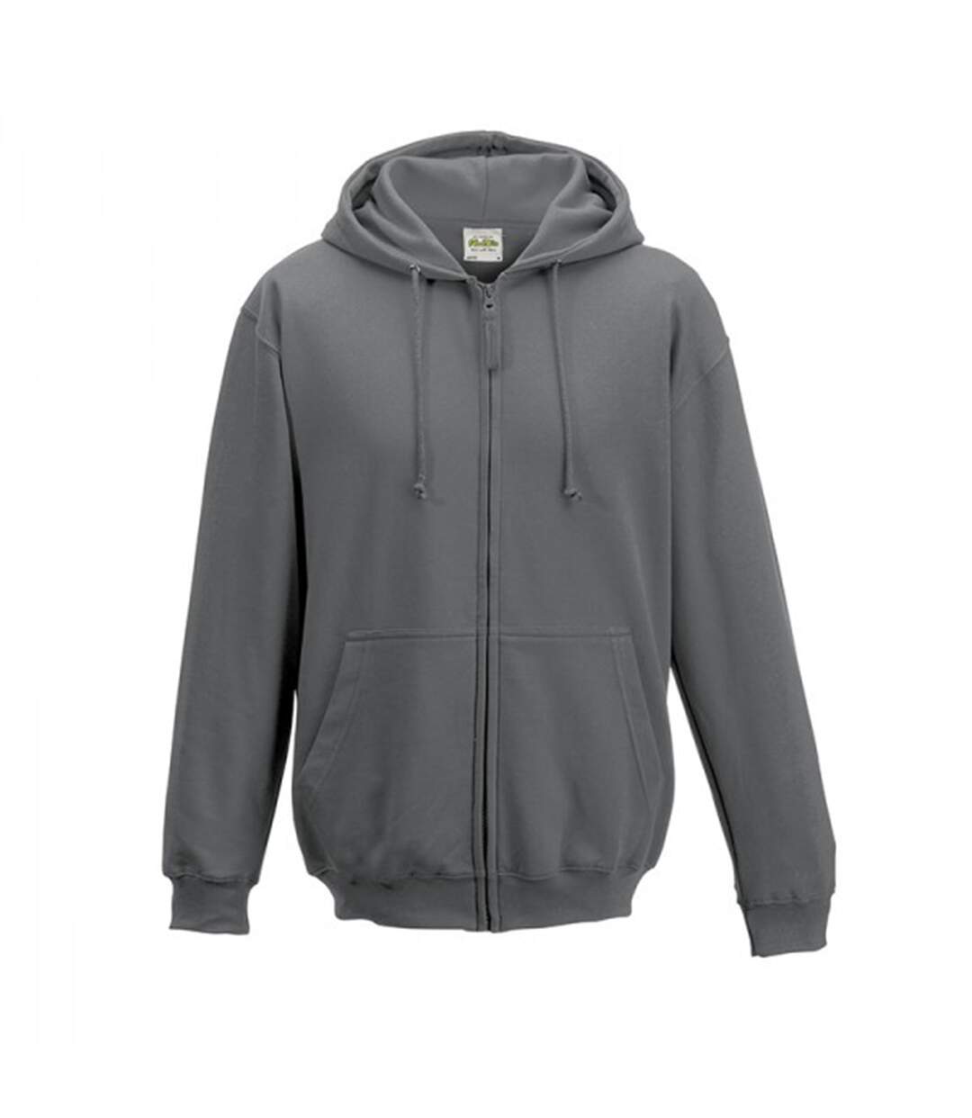 Sweatshirt à capuche et fermeture zippée homme gris acier Awdis