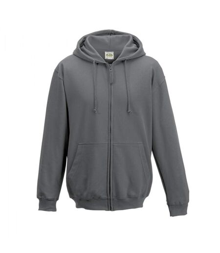 Awdis - Sweatshirt à capuche et fermeture zippée - Homme (Gris acier) - UTRW180