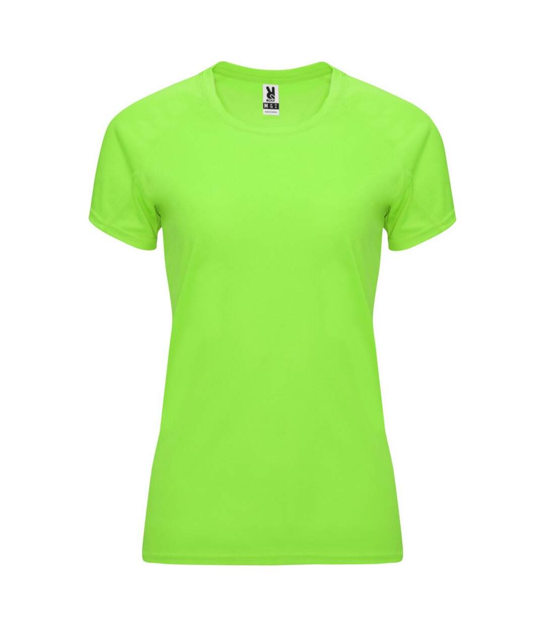 Womens/ladies Bahrain Short-sleeved Sports T-shirt Fluorescent Green Roly-1