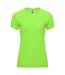 Womens/ladies Bahrain Short-sleeved Sports T-shirt Fluorescent Green Roly-1