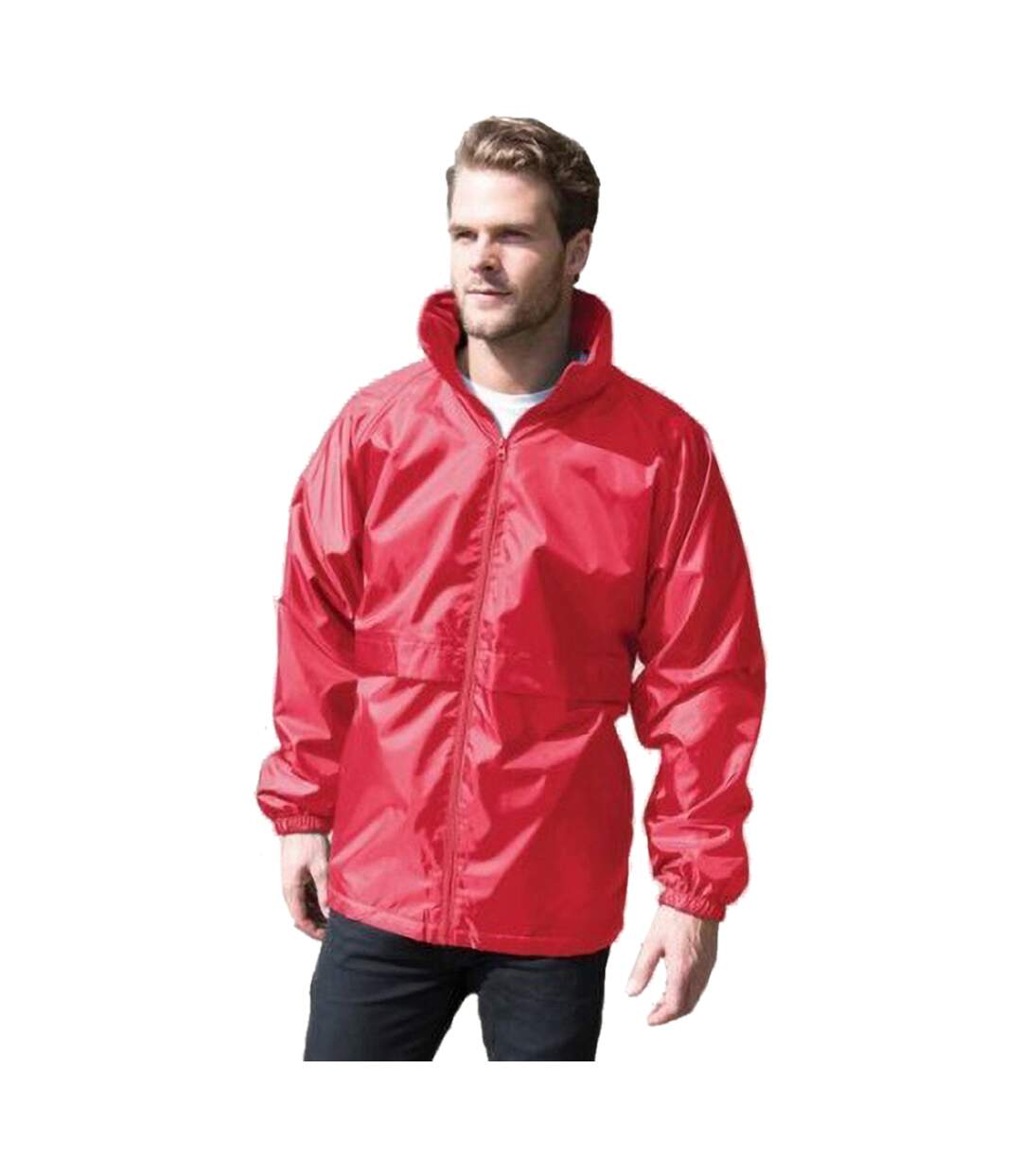 Result Mens Core Adult DWL Jacket (With Fold Away Hood) (Red) - UTBC896-2