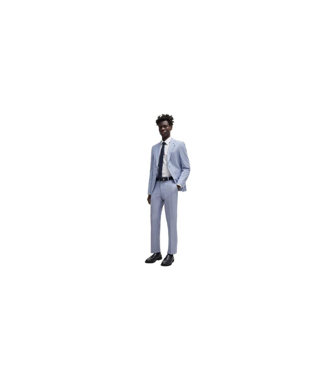 Pantalon Genius Homme Bleu Marine Boss-1