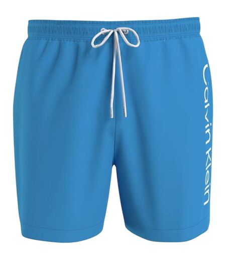 Short De Bain Motif/style Logo Homme Bleu Calvin Klein