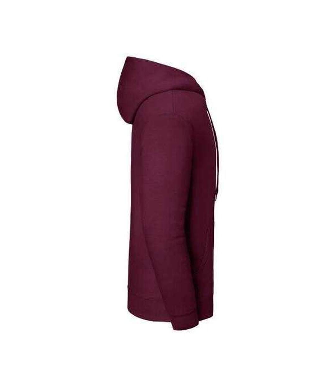 Sweat Uni À Capuche Iconic Premium Adulte Bordeaux Fruit Of The Loom-4