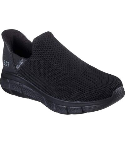 Mens bobs b flex resilient trainers black Skechers
