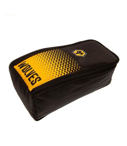 Wolverhampton Wanderers FC Dot Fade Boot Bag (Black/Yellow) (One Size)