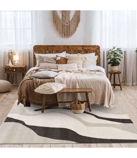 Tapis salon et chambre tissé motif géométrique CONTECOU