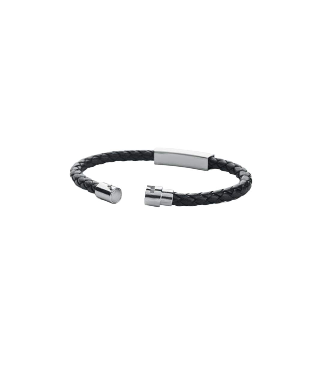 Fauleti Faux Leather Braided Bracelet One Size Black MidOcean-4