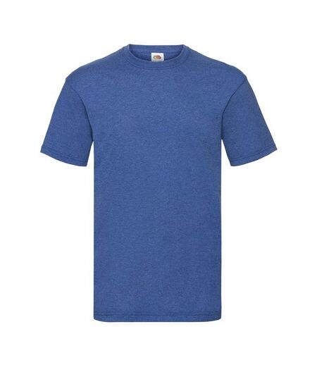 Mens valueweight heather t-shirt retro royal Fruit of the Loom