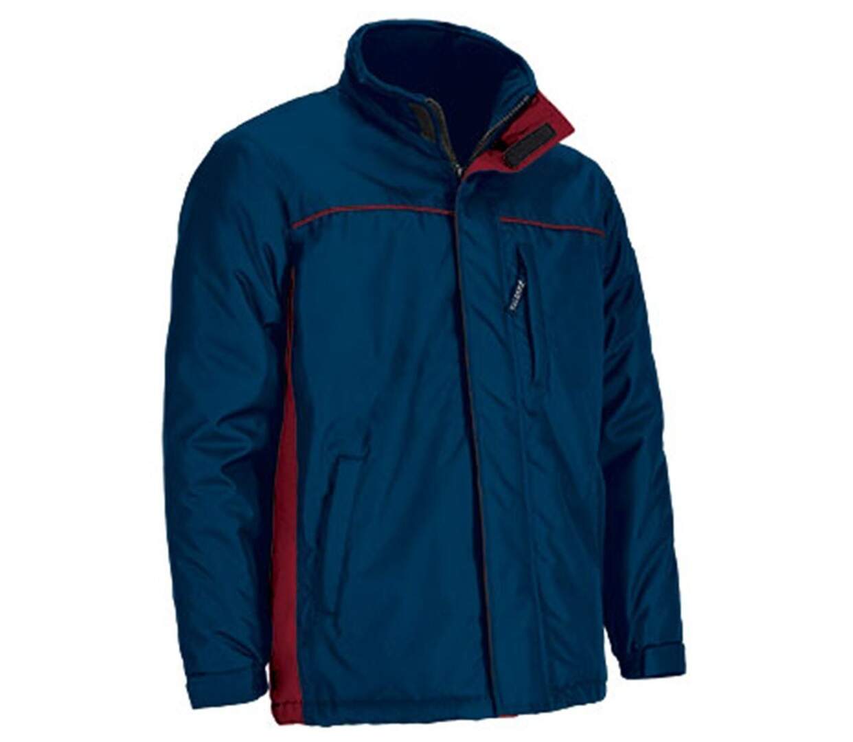 Parka de travail imperméable - Homme - REF THUNDER - bleu marine et rouge-1
