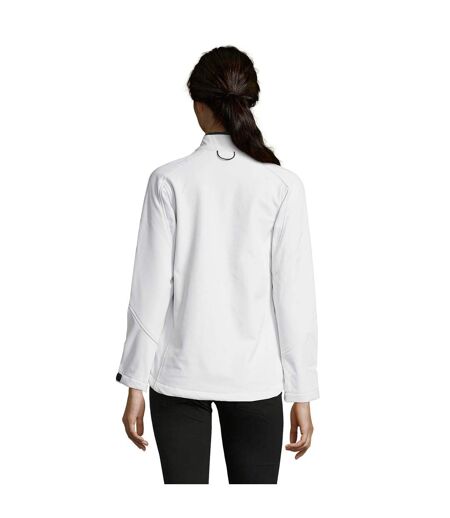 SOLS Womens/Ladies Roxy Soft Shell Jacket (Breathable, Windproof And Water Resistant) (White) - UTPC348