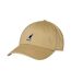 Unisex Adult Kangaroo Cotton Blend Baseball Cap Beige Kangol-1