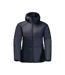 Doudoune Matelassée Bergland Ins Femme Bleu Marine Foncé Jack Wolfskin-4