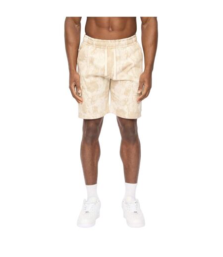 Mens Bardon Camo Cargo Shorts Neutral Camo Crosshatch