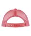 Casquette de baseball bubble enfant blanc / corail néon SOLS-2