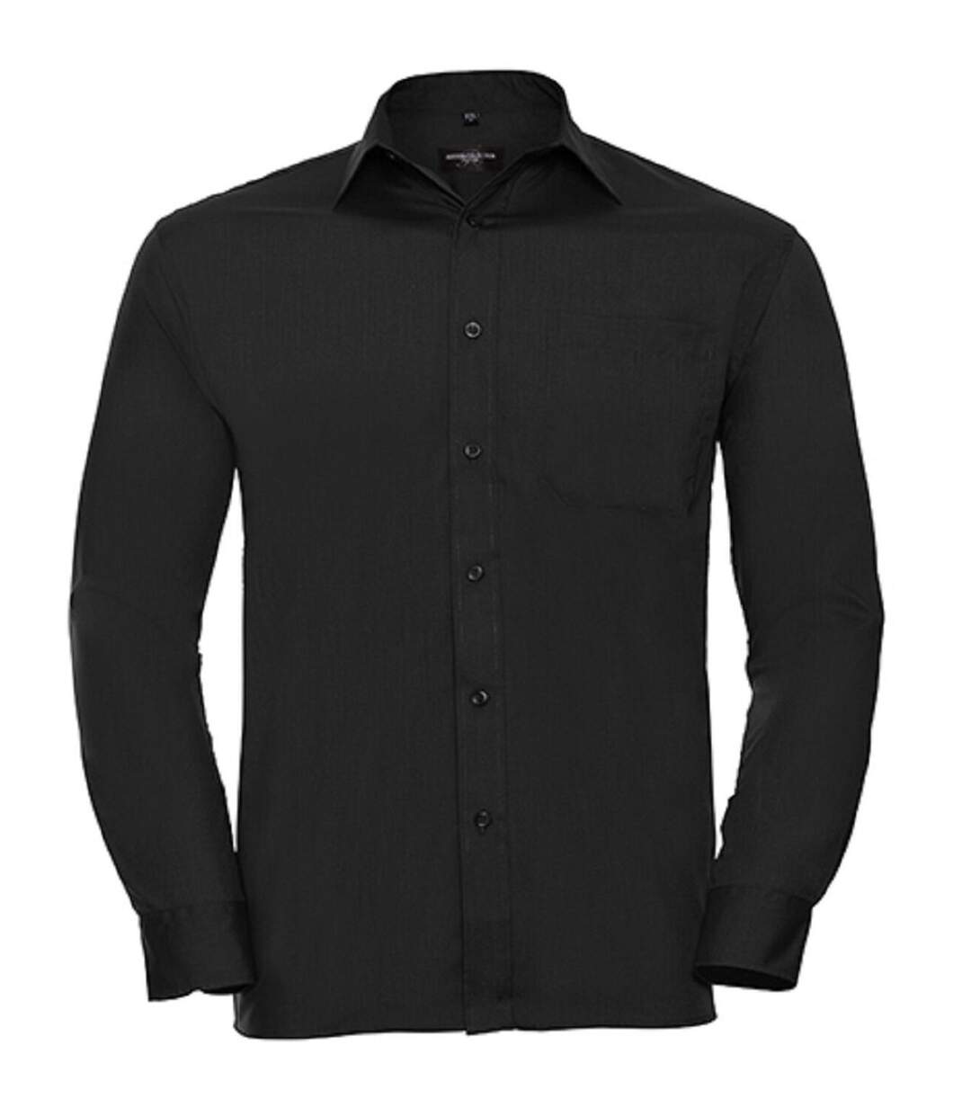 Chemise poplin manches longues repassage facile - Homme - RU934M - noir-2