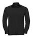 Chemise poplin manches longues repassage facile - Homme - RU934M - noir-2