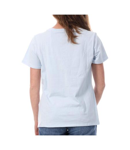 T-shirt bleu femme teddy smith ribelle - m