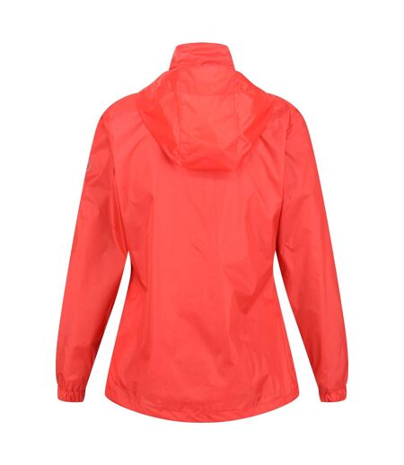 Womens/ladies corinne iv waterproof jacket neon peach Regatta