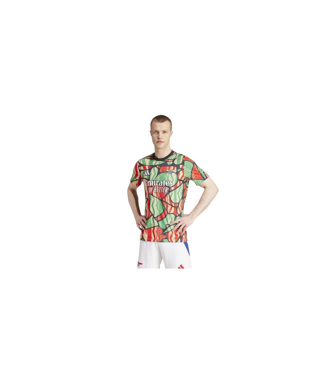 Unisex Adult Pre-match 24/25 Arsenal Fc Football Shirt Red Adidas-1