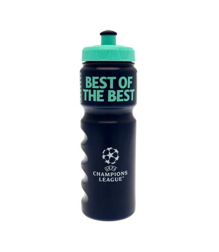 UEFA Champions League Best of the Best Plastic Water Bottle (Navy/White/Aquamarine) (One Size) - UTTA9459
