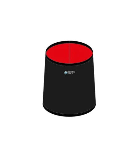 Cache cou noir/rouge homme polar ocean step tube 1.5mm
