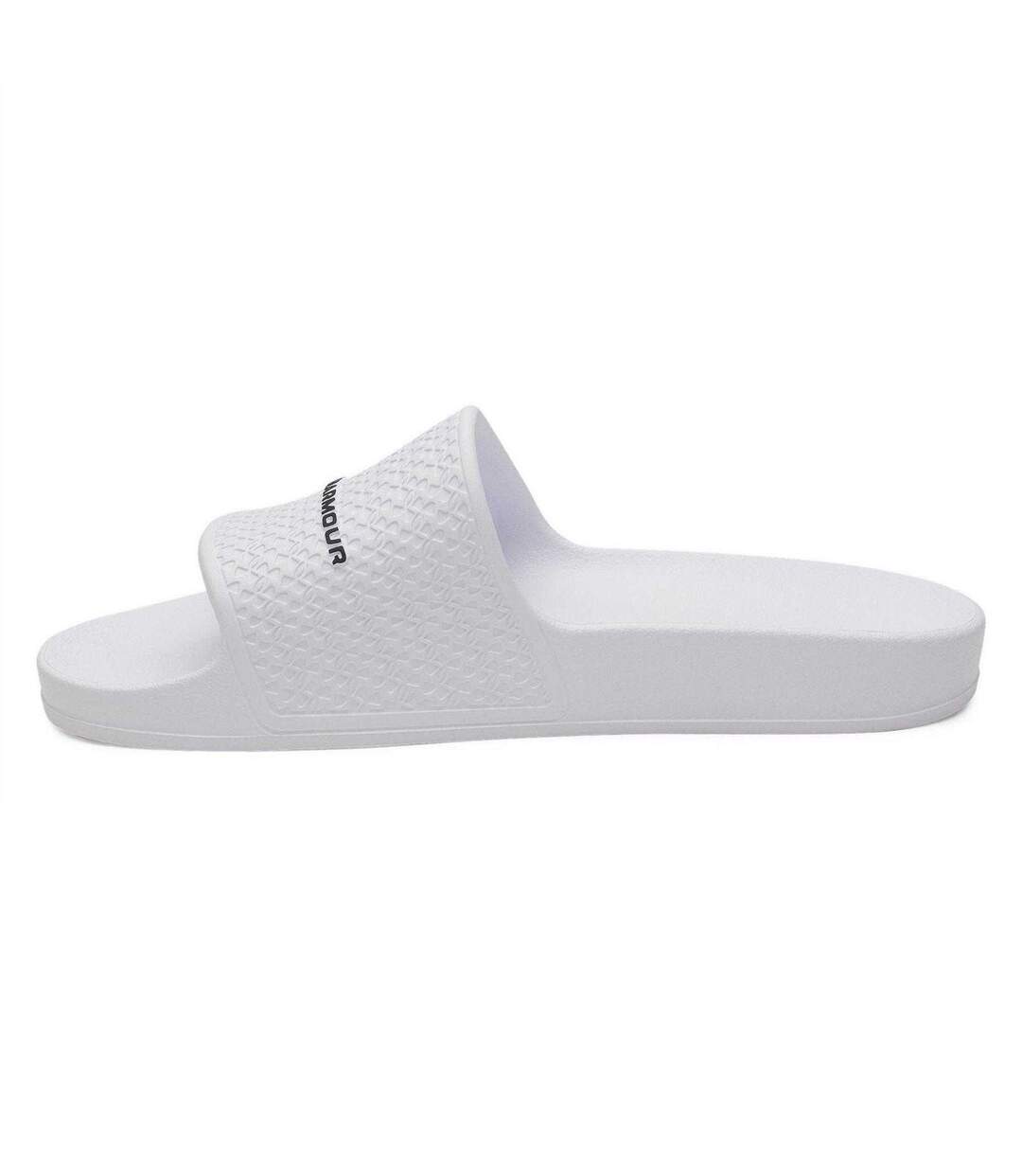 Claquettes Motif/style 1 Seule Sangle Lite Femme Blanc Noir Under Armour-2