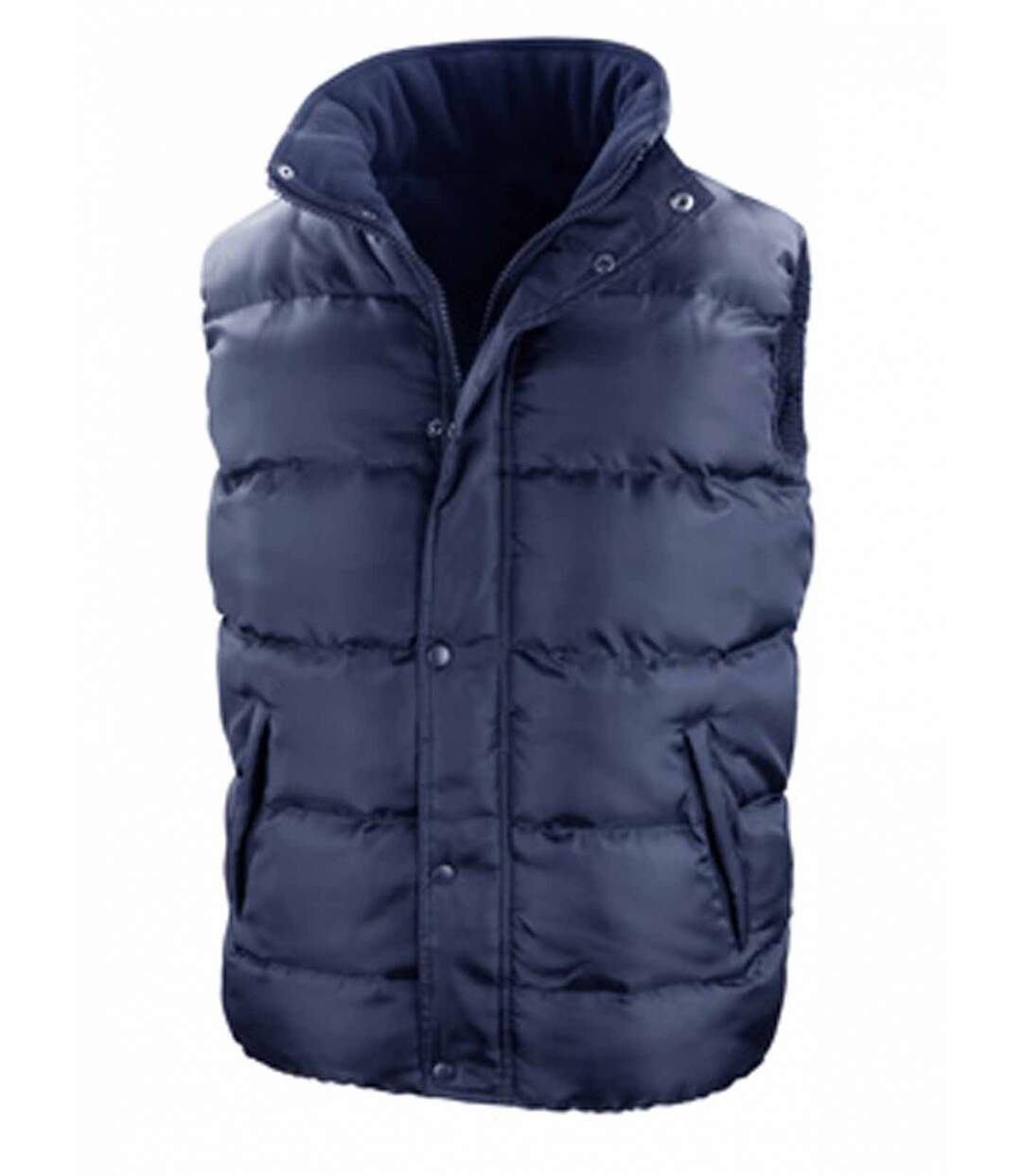 Doudoune anorak sans manches bodywarmer - R223X - bleu marine