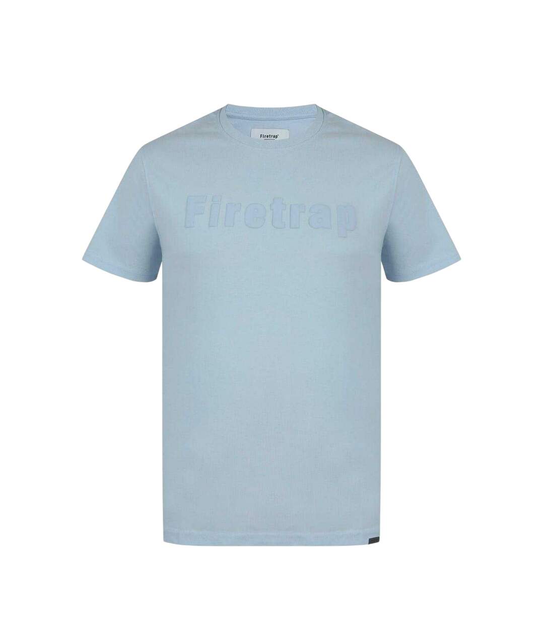 Mens Logo Cotton T-shirt Baby Blue Firetrap-1