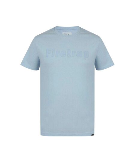 Mens Logo Cotton T-shirt Baby Blue Firetrap