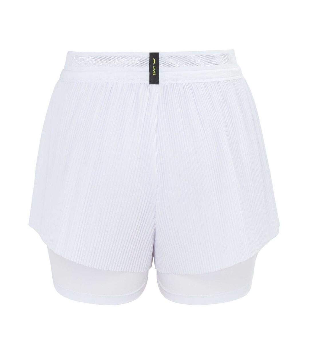 Short Motif/style 2-en-1 Femme Blanc Slazenger-2