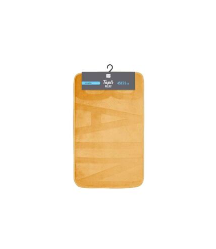 Tapis de Bain Microfibre Relief 45x75cm Ocre