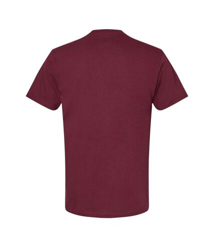 Unisex adult softstyle midweight t-shirt maroon Gildan