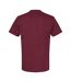 Unisex adult softstyle midweight t-shirt maroon Gildan